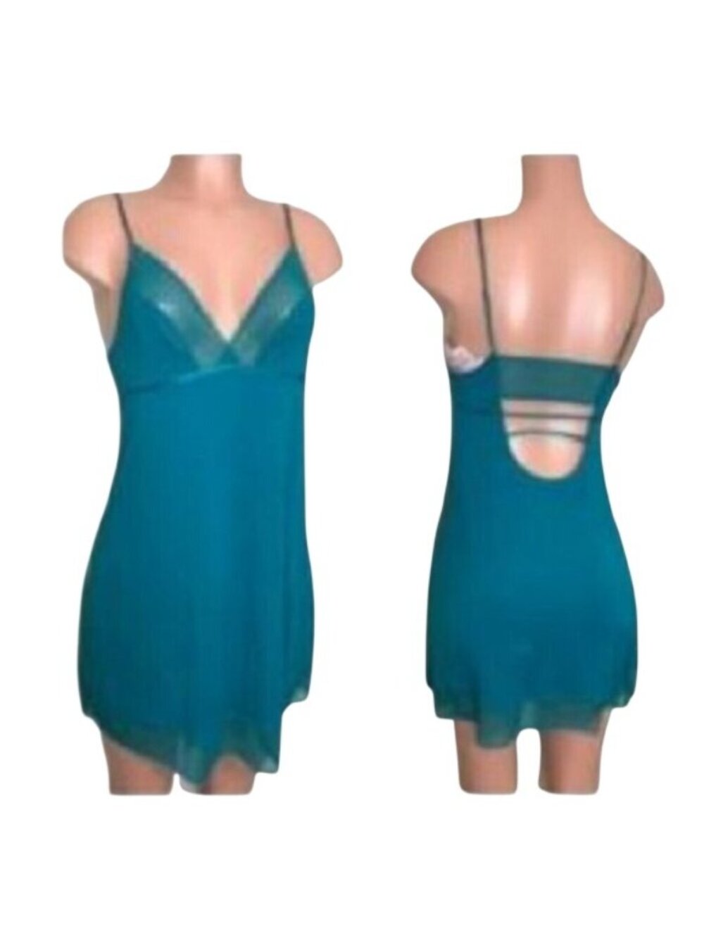 Victoria's Secret Sexy Emerald Modal Nightgown, Size Medium